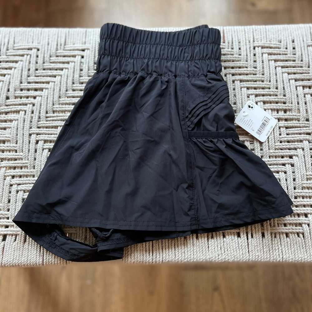 Free People Movement FP GET YOUR FLIRT ON SHORT in BLACK